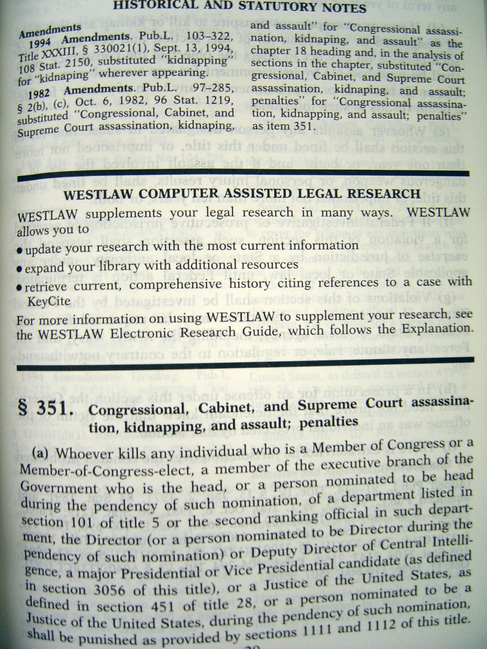 Law Library Bonus Pic: Page from a Statute